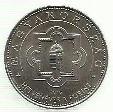 Hungria - 50 Forint 2016 (Km# 897) 70 Anos do Forint