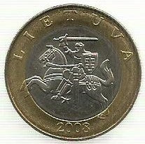 Lituania - 2 Litai 2008 (Km# 112)