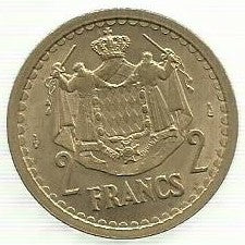 Monaco - 2 Francos 1945 (Km# 121a)