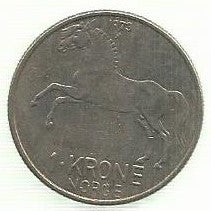 Noruega - 1 Krone 1973 (Km# 409)
