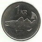 Islandia - 1 Krona 1984 (Km# 27a)