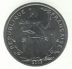Nova Caledonia - 2 Francos 2003 (Km# 14)