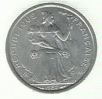 Nova Caledonia - 1 Franco 1982 (Km# 10)