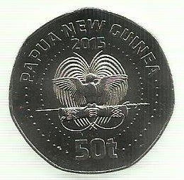 Papua Nova Guiné - 50 Toea 2015 (Km# 68) XV Jogos Pacifico