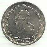 Suiça - 1/2 Franco 1969 (Km# 23)