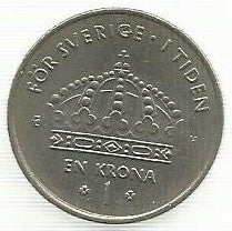 Suécia - 1 Krona 2003 (Km# 894)