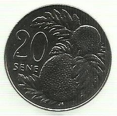 Samoa e Sisifo - 20 Sene 2002 (Km# 133)