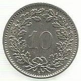Suiça - 10 Rappen 1969 (Km# 27)