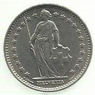 Suiça - 1 Franco 1968 (Km# 24a.1)