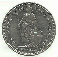 Suiça - 1 Franco 1986 (Km# 24a.1)