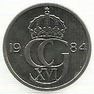 Suécia - 50 Ore 1984 (Km# 855)