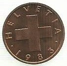 Suiça - 1 Rappen 1983 (Km# 46)