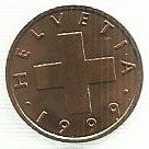 Suiça - 1 Rappen 1999 (Km# 46)