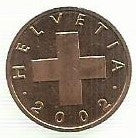 Suiça - 1 Rappen 2002 (Km# 46)