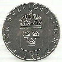 Suecia  - 1 Krona 1978 (Km# 852)