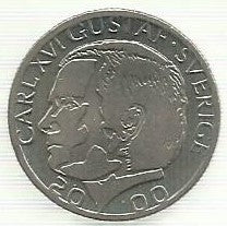 Suecia - 1 Krona 2000 (Km# 852a)