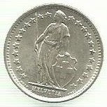 Suiça - 1/2 Franco 1959 (Km# 23)