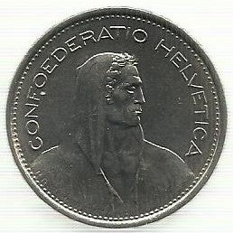 Suiça - 5 Francos 1970 (Km# 40a)