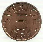 Suecia - 5 Ore 1982 (Km# 849a)
