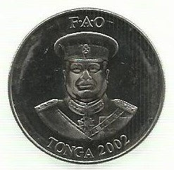 Tonga - 20 Seniti 2002 (Km# 70a) Fao