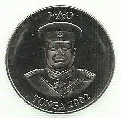 Tonga - 20 Seniti 2002 (Km# 70a)  Fao