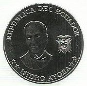 Equador - 5 Centavos 2023 (Km# 131) Isidro Ayora