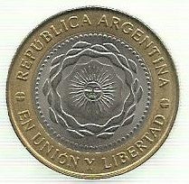 Argentina - 2 Pesos 2010 (Km# 165) Revolução Maio