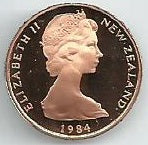 Nova Zelandia - 1 Centimo 1984 (Proof)