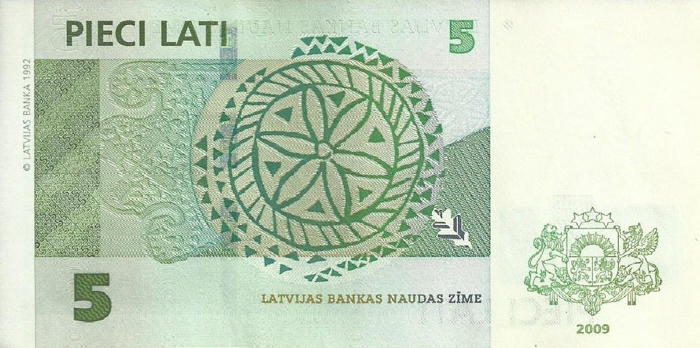 Letonia - 5 Lati 2009 (# 53c)