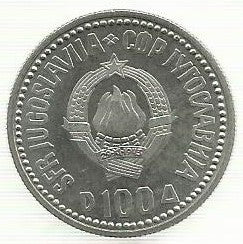 Jugoslávia - 100 Dinara 1987 (Km# 127) Vuk Karadžić