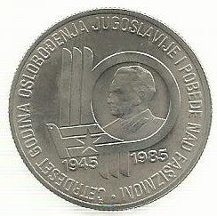 Jugoslavia - 100 Dinara 1985 (Km# 115) 40 Anos Libertação