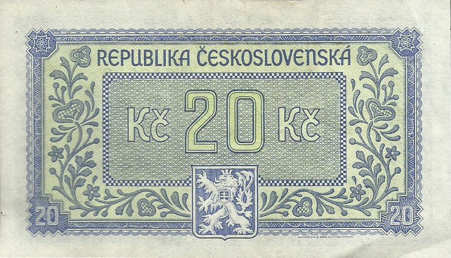 Chrcoslovaquia - 20 Korun 1945 (# 61)