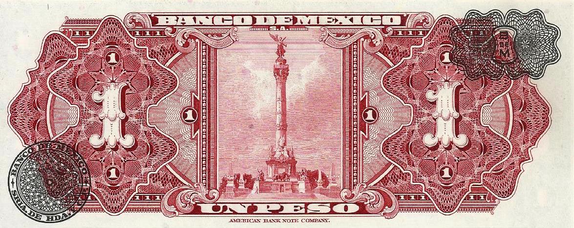 Mexico - 1 Peso 1965 (# 59i)