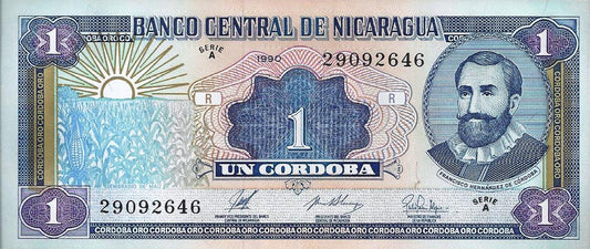 Nicaragua - 1 Cordoba 1990 (# 173)
