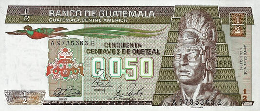 Guatemala - 50 Centavos 1989 (# 72b)