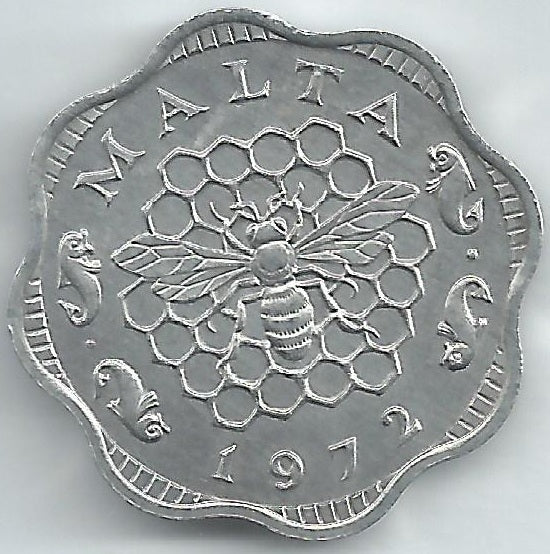 Malta - 3 Mils 1972 (Km# 6)