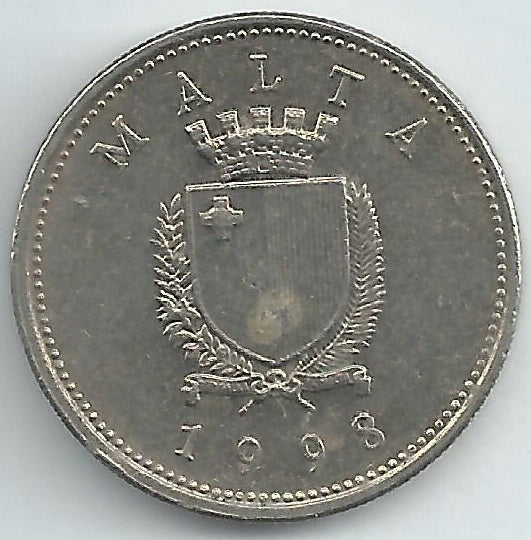 Malta - 10 Centimos 1998 (Km# 96)