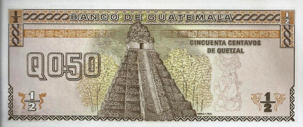 Guatemala - 50 Centavos 1989 (# 72a)