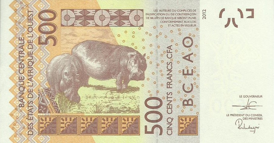 Mali - 500 Francos 2019 (# 619d)