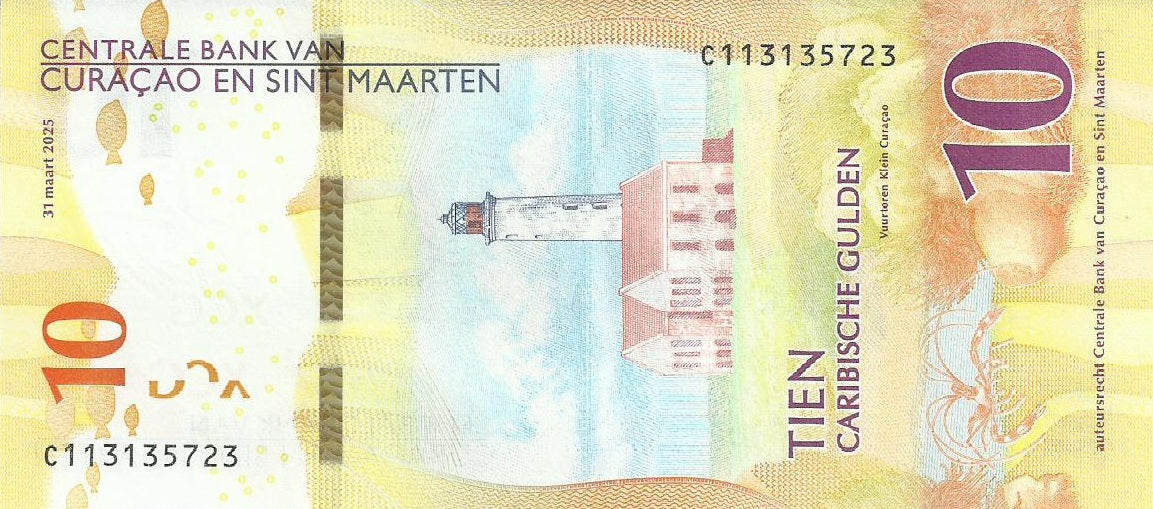 Curação (Antilhas Holandesas) 10 Gulden 2025 (# 1)