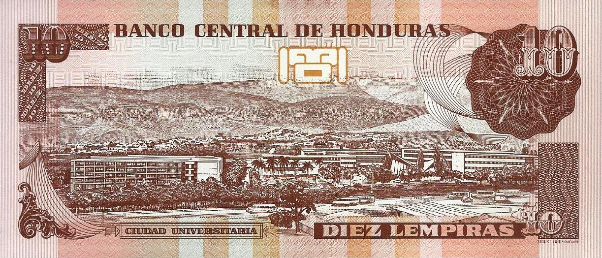 Honduras - 10 Lempiras 2014 (# 99b)