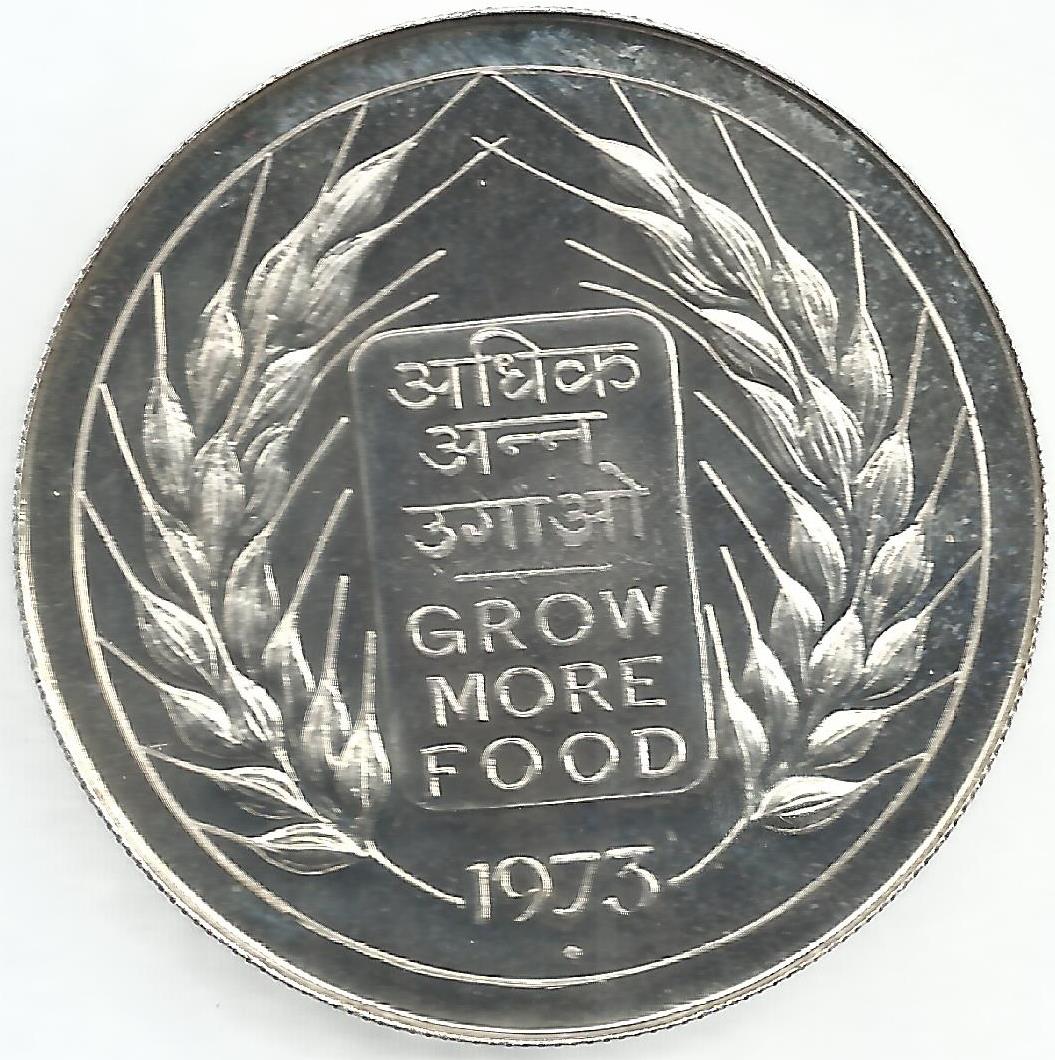 India - 20 Rupias 1973 (Km# 240) Fao