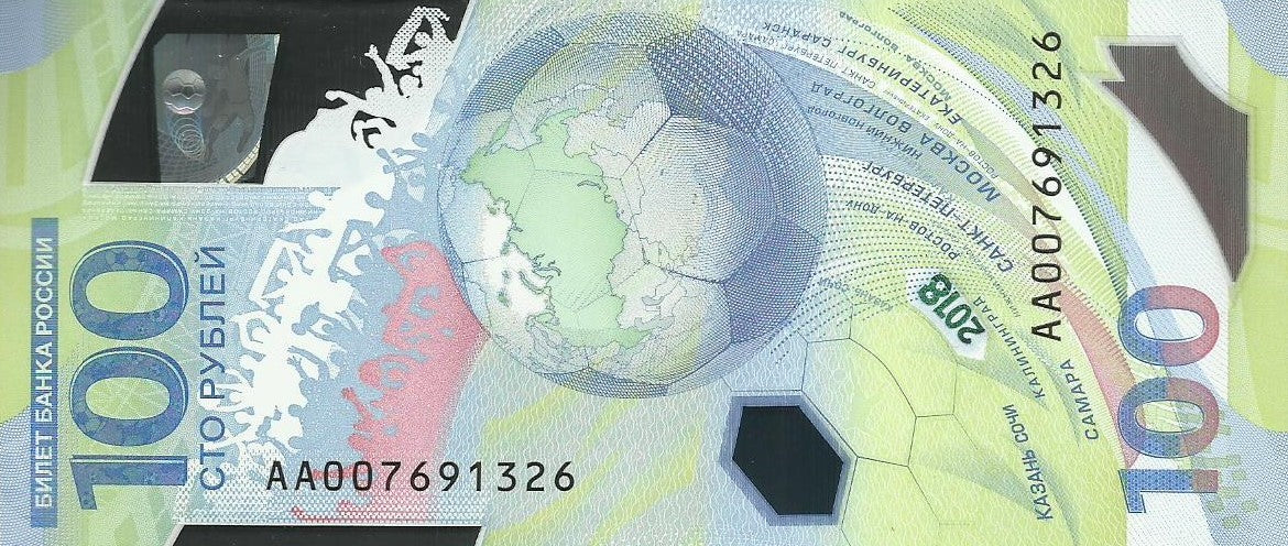 Russia - 100 Rublos 2014 (# 274) Sochi