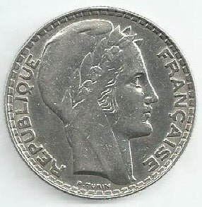 França - 20 Francos 1933 (Km# 879)