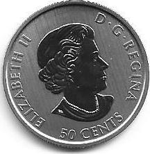 Canada - 50 Centimos 2019 (Km# 2744) Johansen' s Sulphur