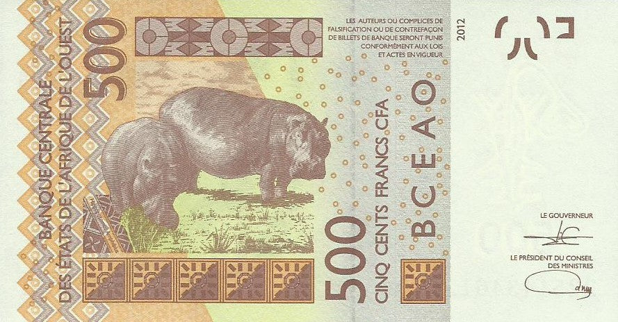Mali - 500 Francos 2022 (# 419d)