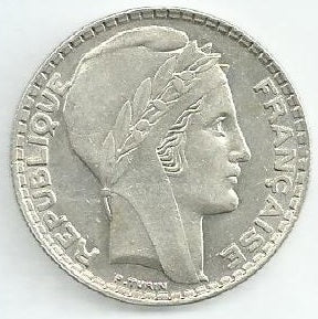 França - 20 Francos 1938 (Km# 879)