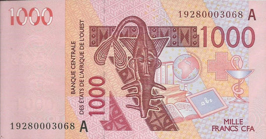 Costa Marfim - 1000 Francos 2019 (# 115a)