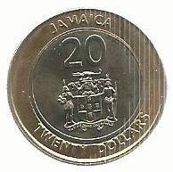 Jamaica - 20 Dolares 2001 (Km# 182) Marcus Garvey