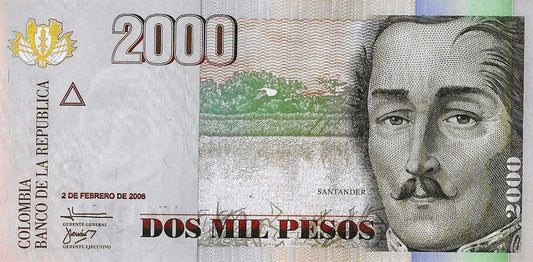 Colombia - 2000 Pesos 2006 (# 457b)